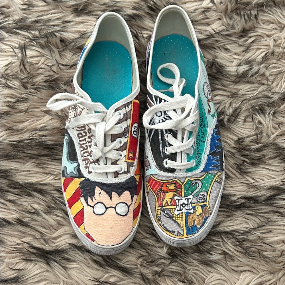 Colorful Hand-Painted Sneakers